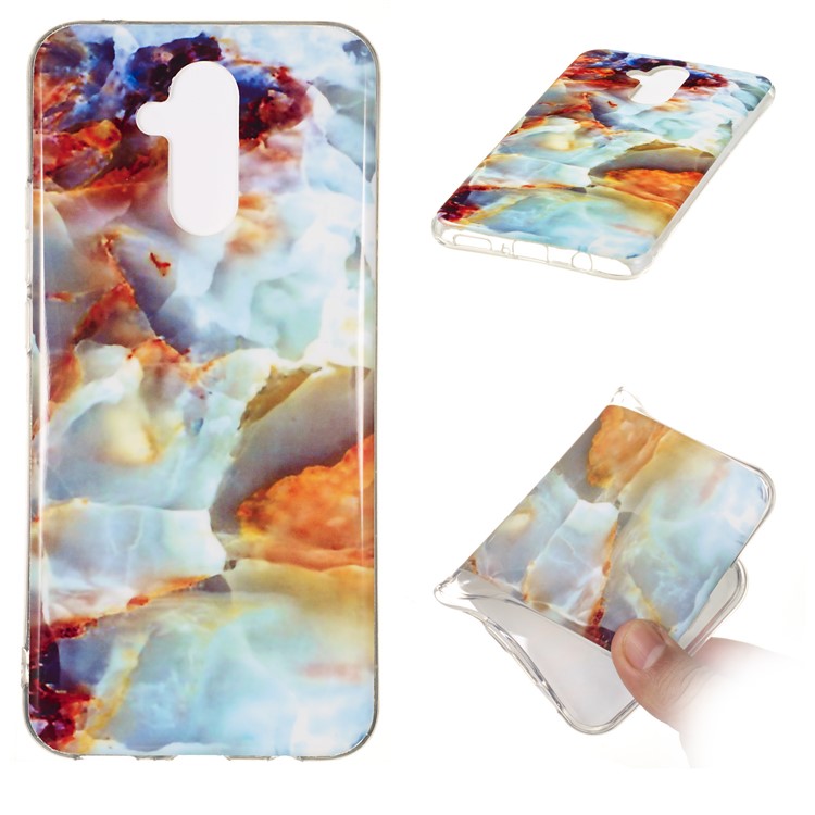 Marble Pattern IMD TPU Protection Case for Huawei Mate 20 Lite - Style F-1