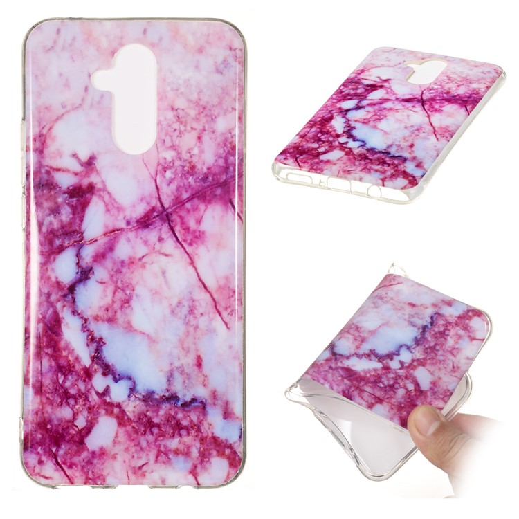 Marble Pattern IMD TPU Cover Shell for Huawei Mate 20 Lite - Style I-1