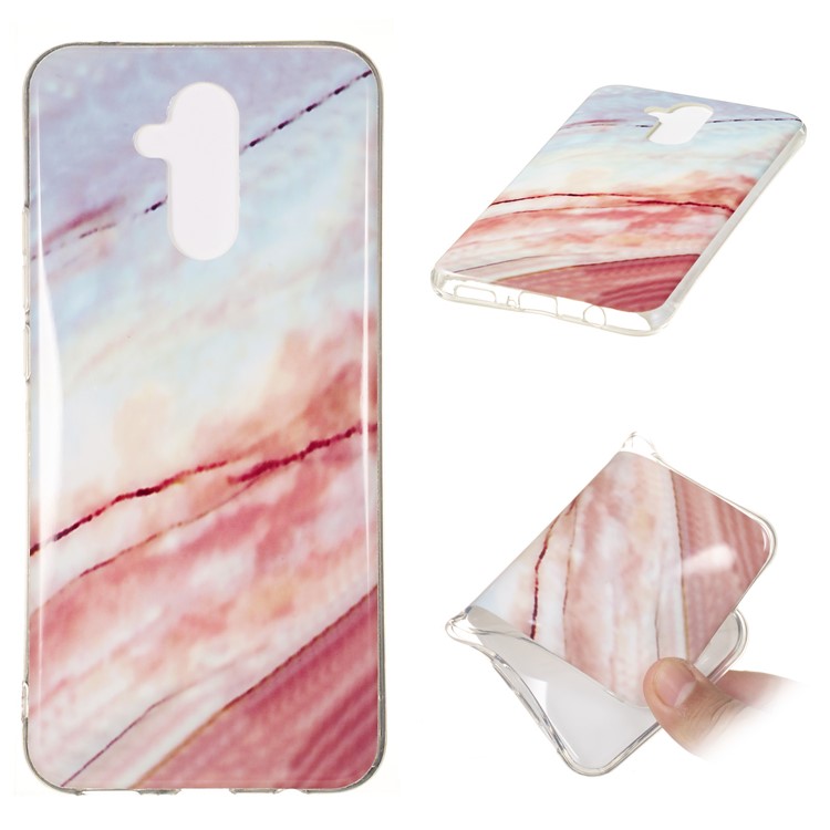 Marble Pattern IMD TPU Case Shell Phone Cover for Huawei Mate 20 Lite - Style Q-1