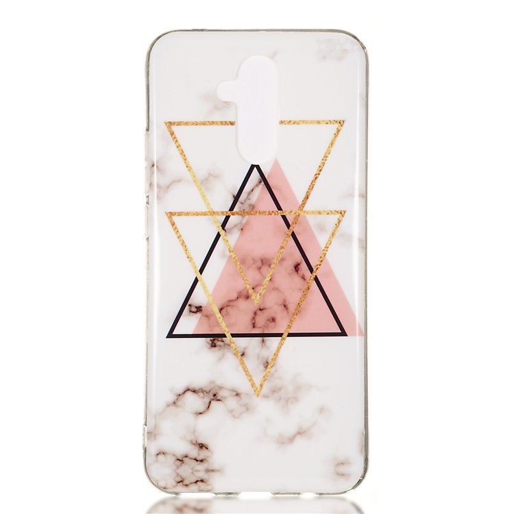 Marble Pattern IMD TPU Gel Case Cover for Huawei Mate 20 Lite - Style R-2