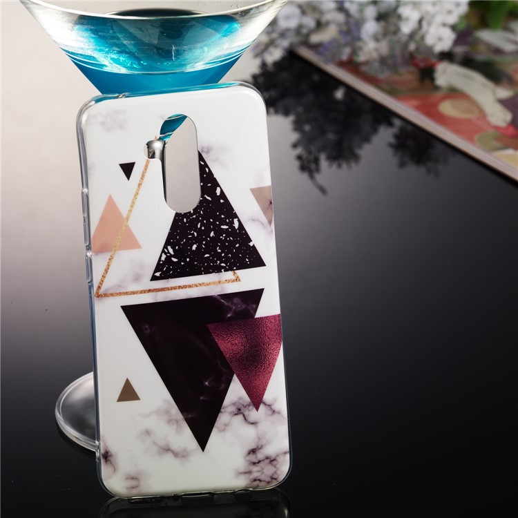 Marble Pattern IMD Soft TPU Gel Case for Huawei Mate 20 Lite - Style S-5
