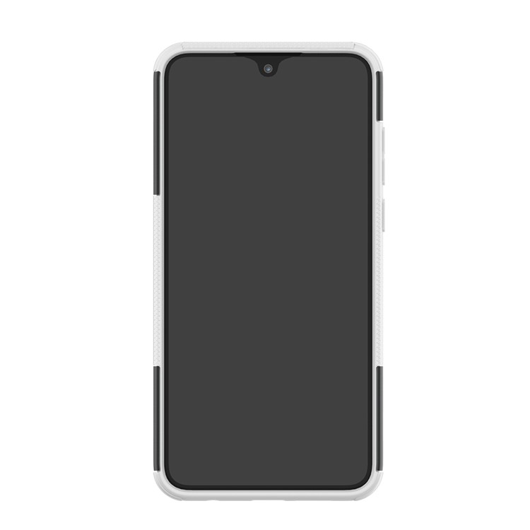 2-in-1 Tyre Pattern PC + TPU Hybrid Cover with Kickstand for Huawei Honor 8X Max - White-4