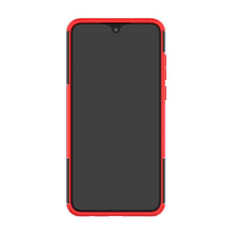 2-in-1 Tyre Pattern PC + TPU Hybrid Shell with Kickstand for Huawei Honor 8X Max - Red-6