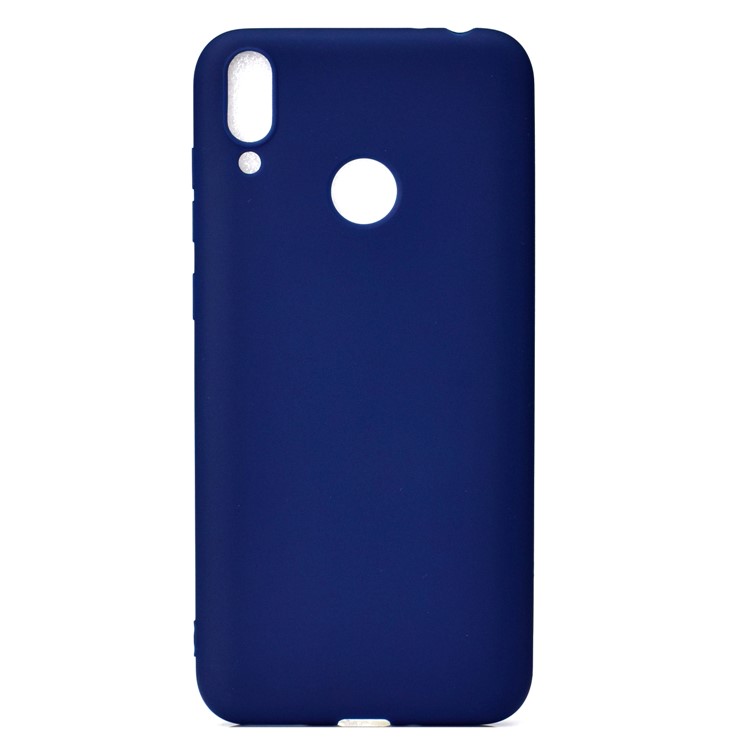 Frosted TPU Soft Case for Huawei Honor 8C - Dark Blue-2
