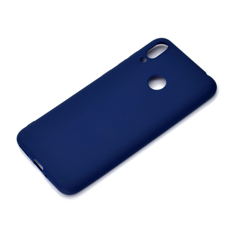 Frosted TPU Soft Case for Huawei Honor 8C - Dark Blue-3