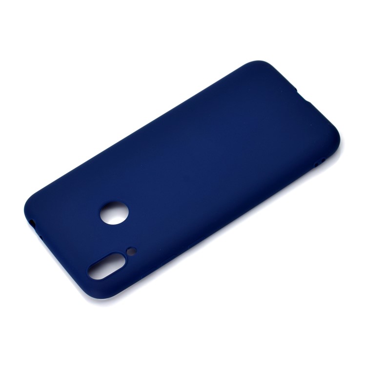 Frosted TPU Soft Case for Huawei Honor 8C - Dark Blue-4