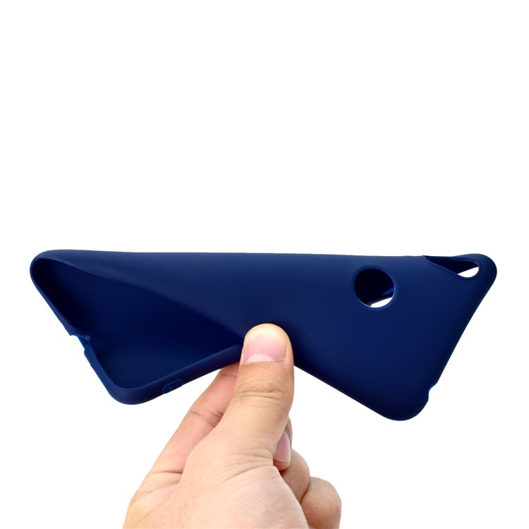 Frosted TPU Soft Case for Huawei Honor 8C - Dark Blue-5