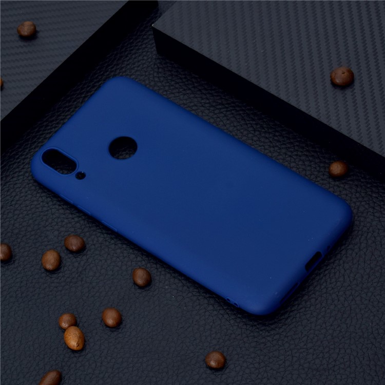 Frosted TPU Soft Case for Huawei Honor 8C - Dark Blue-6
