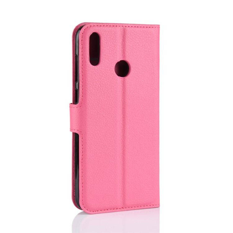 Litchi Texture Wallet Stand Leather Mobile Case for Huawei Honor 8C - Rose-3