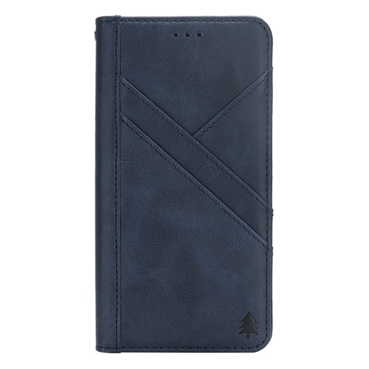 Flip Wallet Stand Leather Phone Shell for Huawei Mate 20 Lite / Maimang 7 - Blue-4