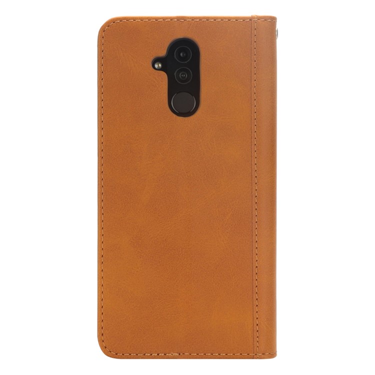 Flip Wallet Stand Leather Phone Casing for Huawei Mate 20 Lite / Maimang 7 - Brown-5