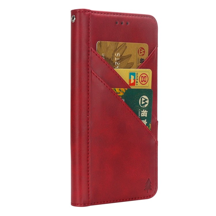 Flip-Portemonnaie Aus Leder Für IPhone 20 - Rot-7