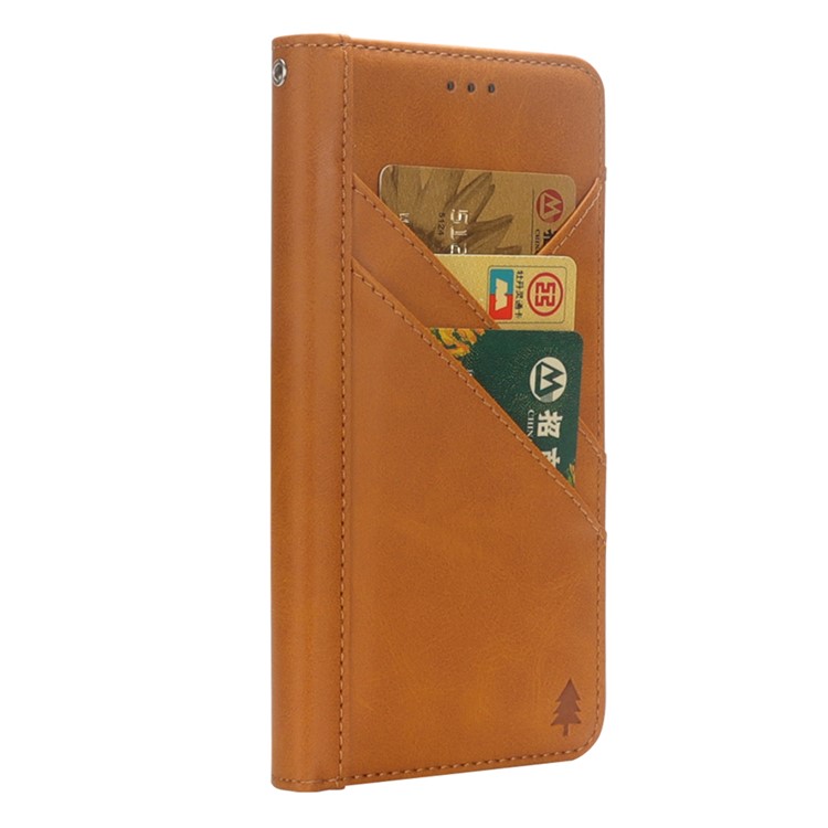 Flip Wallet Stand Leather Phone Casing for Huawei Mate 20 - Brown-7