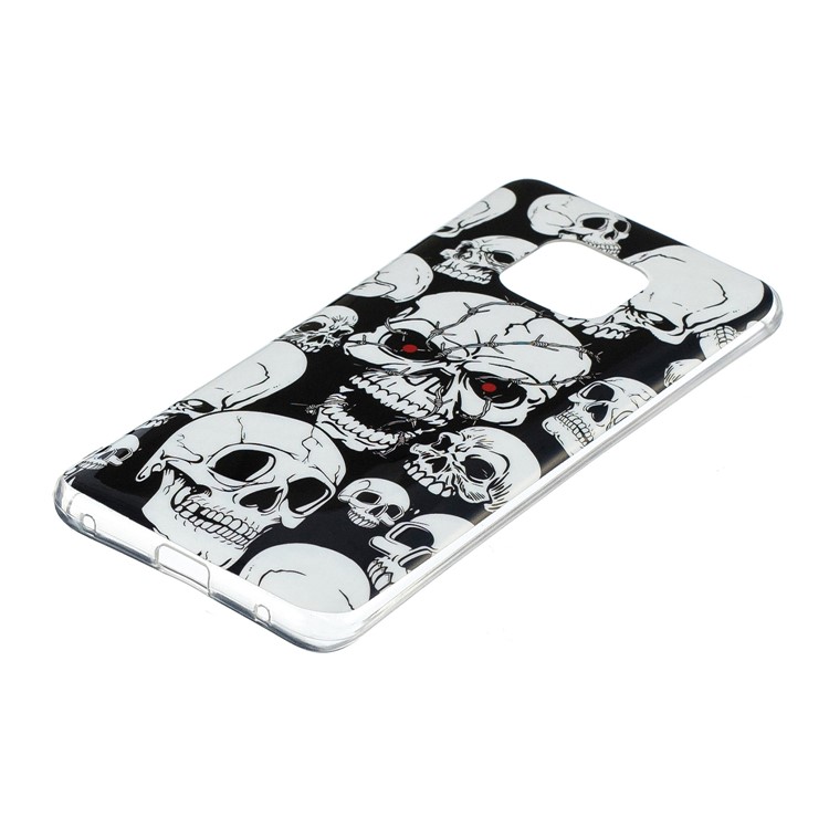 Luminous Glow Pattern Printing TPU Cover for Huawei Mate 20 Pro - Cool Skulls-2