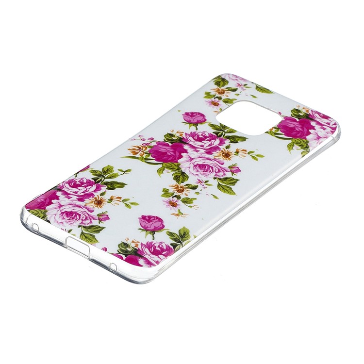 Luminous Glow Pattern Printing TPU Casing for Huawei Mate 20 Pro - Vivid Flowers-2