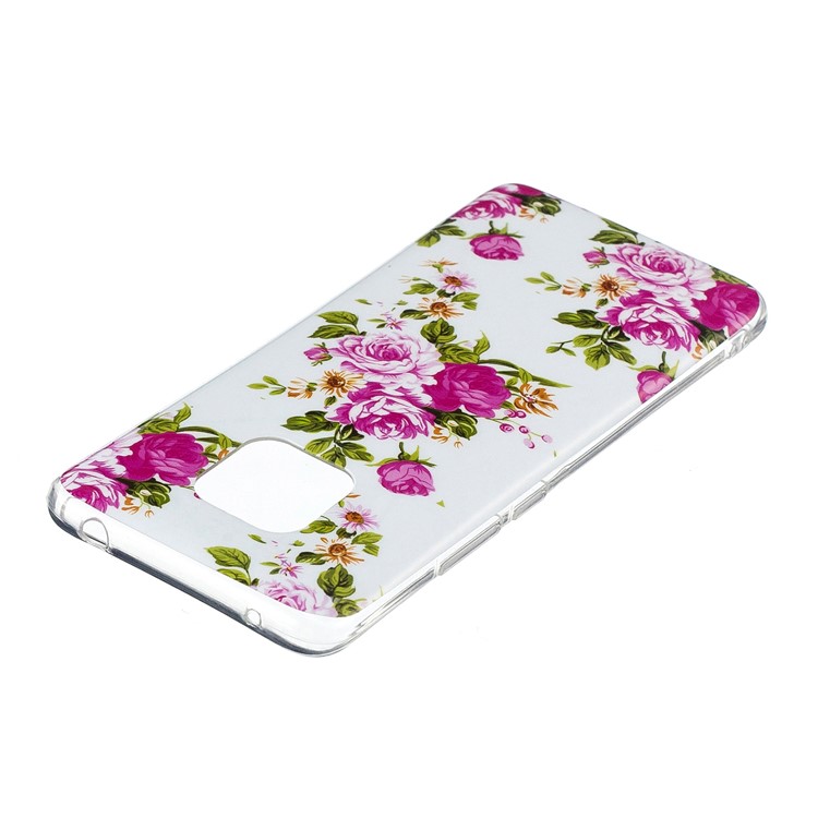 Luminous Glow Pattern Printing TPU Casing for Huawei Mate 20 Pro - Vivid Flowers-3