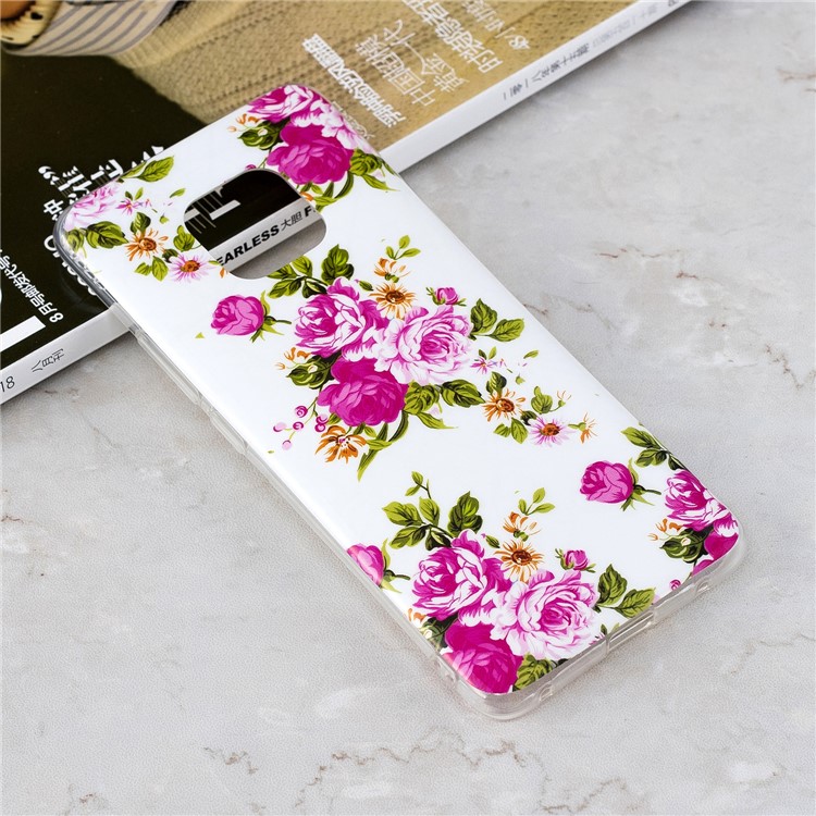 Luminous Glow Pattern Printing TPU Casing for Huawei Mate 20 Pro - Vivid Flowers-4