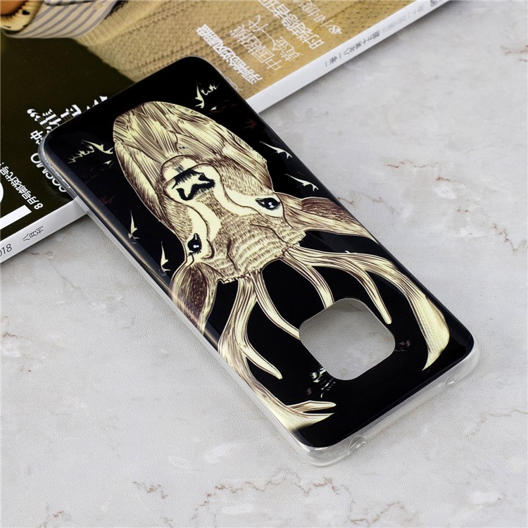 Luminous Glow Pattern Printing TPU Mobile Phone Case for Huawei Mate 20 Pro - Elk Pattern-5