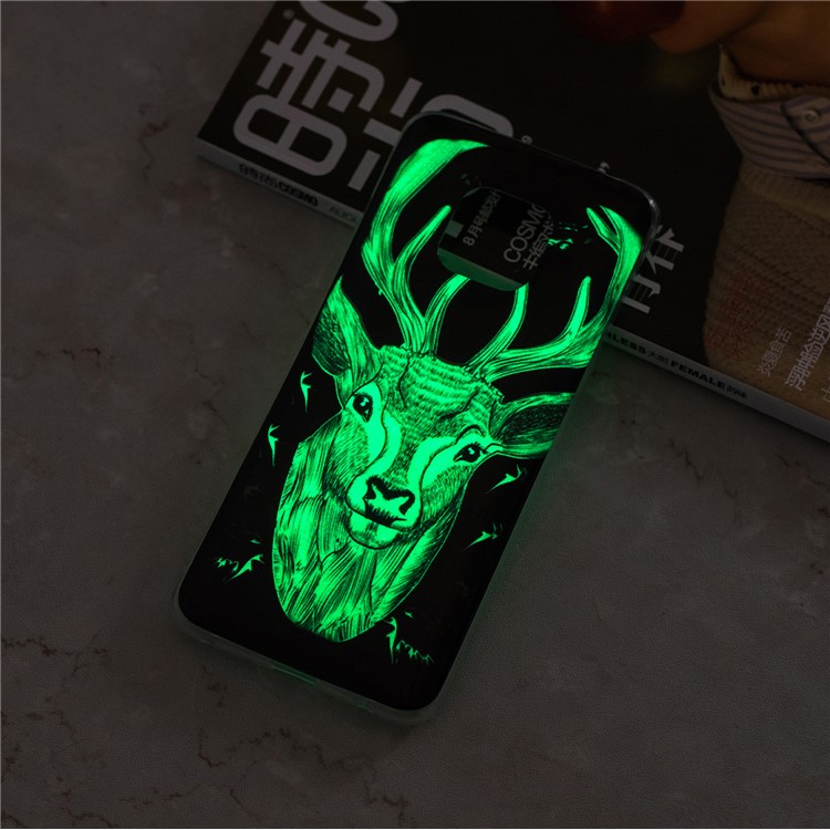 Luminous Glow Pattern Printing TPU Mobile Phone Case for Huawei Mate 20 Pro - Elk Pattern-6