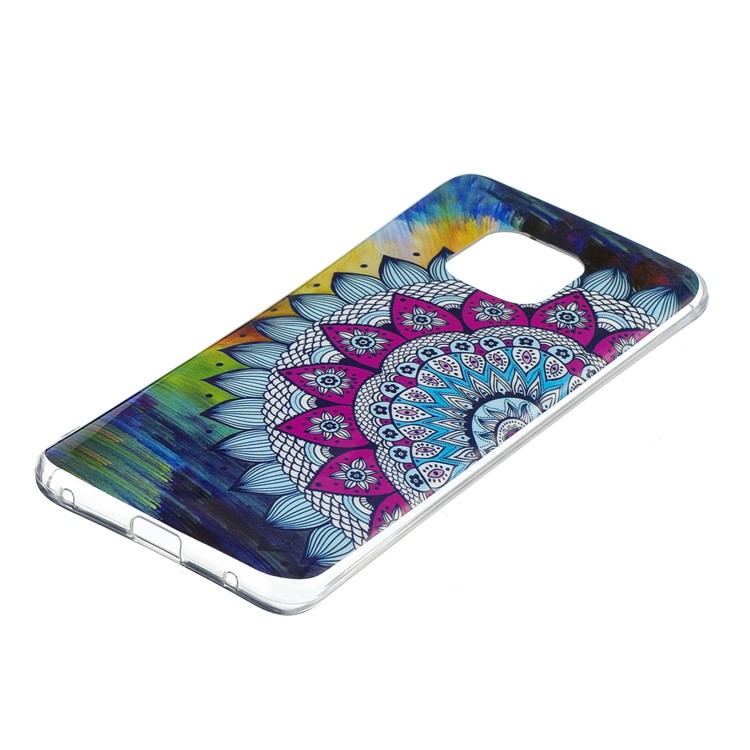 Luminous Glow Pattern Printing TPU Protective Case for Huawei Mate 20 Pro - Colorized Mandala Pattern-2