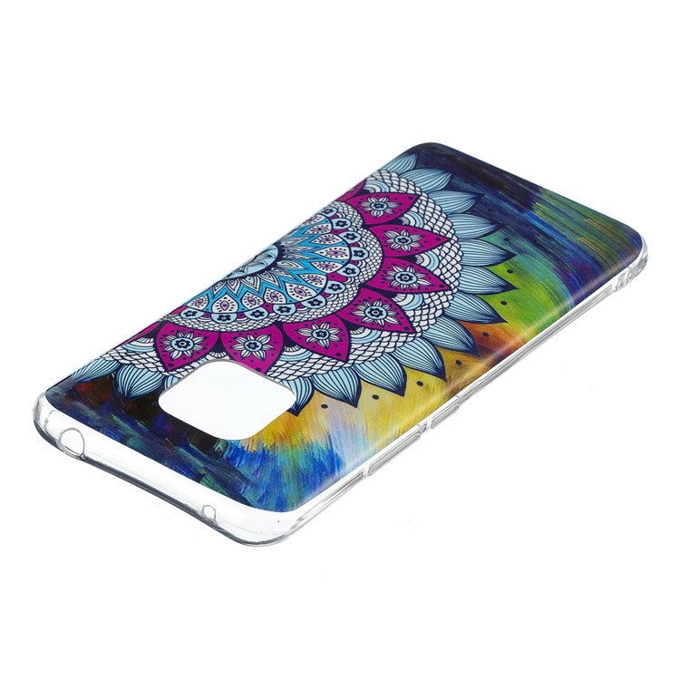 Luminous Glow Pattern Printing TPU Protective Case for Huawei Mate 20 Pro - Colorized Mandala Pattern-3