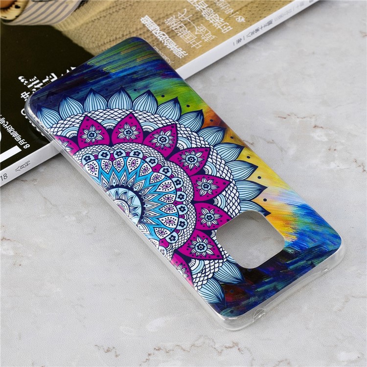 Luminous Glow Pattern Printing TPU Protective Case for Huawei Mate 20 Pro - Colorized Mandala Pattern-5
