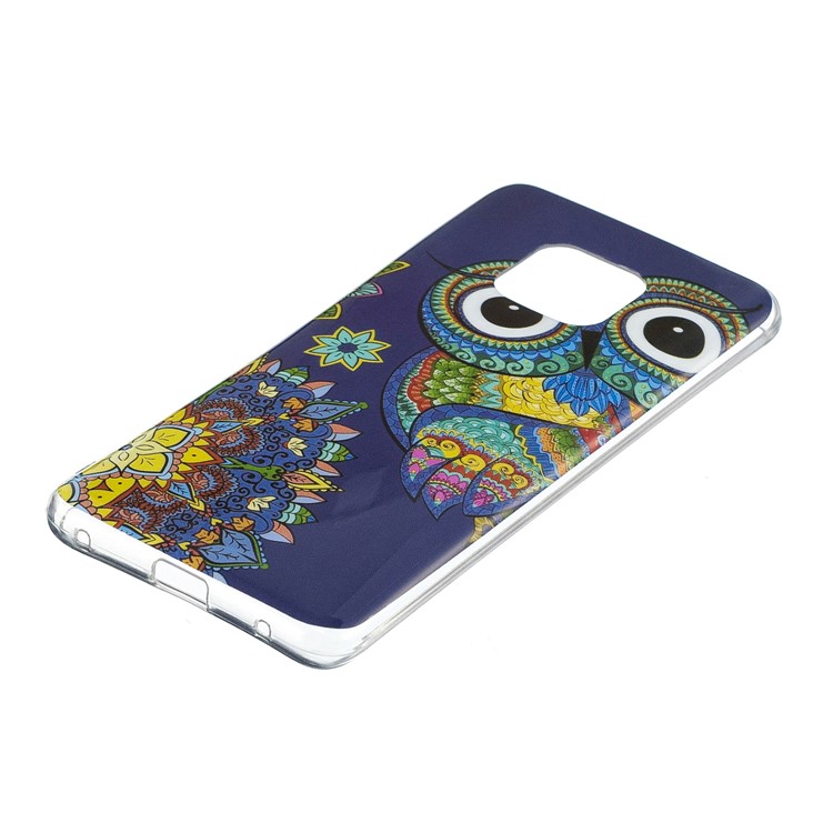 Luminous Glow Pattern Printing TPU Protective Shell for Huawei Mate 20 Pro - Owl Pattern-2