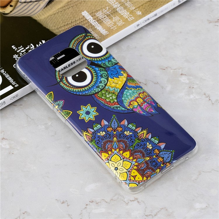 Luminous Glow Pattern Printing TPU Protective Shell for Huawei Mate 20 Pro - Owl Pattern-4