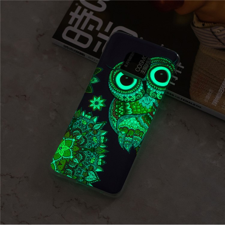 Luminous Glow Pattern Printing TPU Protective Shell for Huawei Mate 20 Pro - Owl Pattern-6