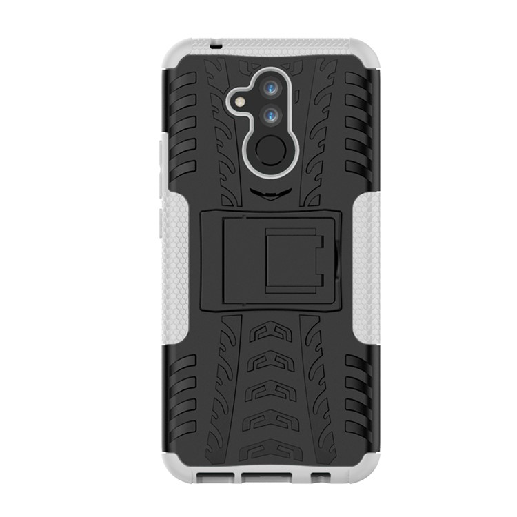 Anti-slip PC + TPU Hybrid Cover with Kickstand for Huawei Mate 20 Lite / Maimang 7 - White-3