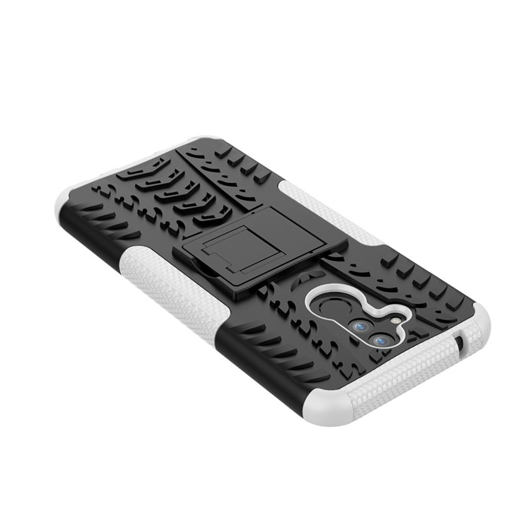 Anti-slip PC + TPU Hybrid Cover with Kickstand for Huawei Mate 20 Lite / Maimang 7 - White-7