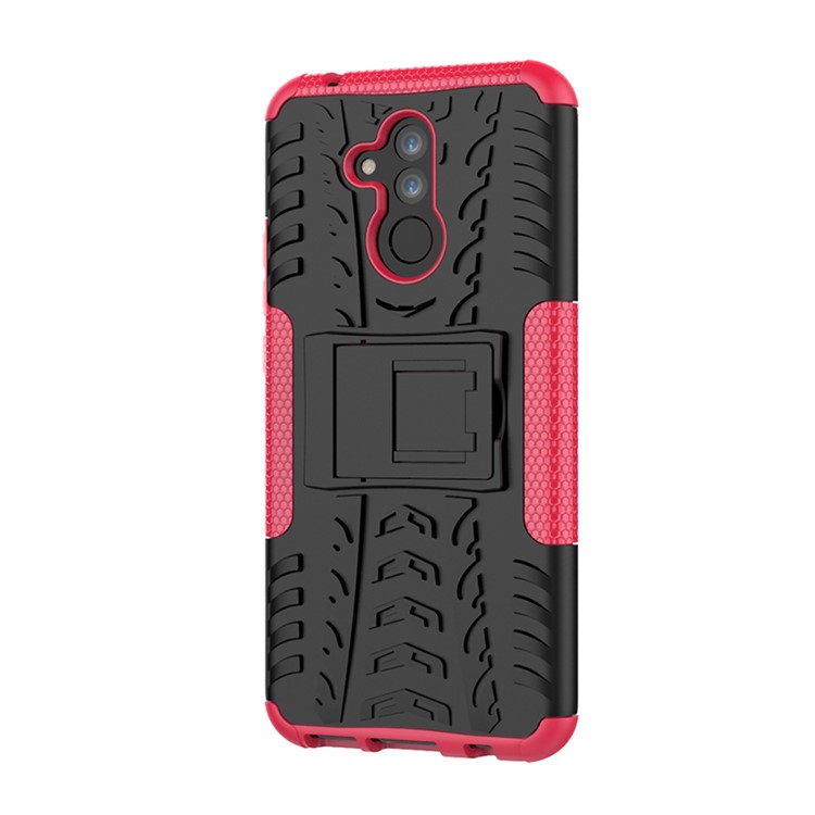 Anti-slip PC + TPU Hybrid Protection Case with Kickstand for Huawei Mate 20 Lite / Maimang 7 - Rose-6