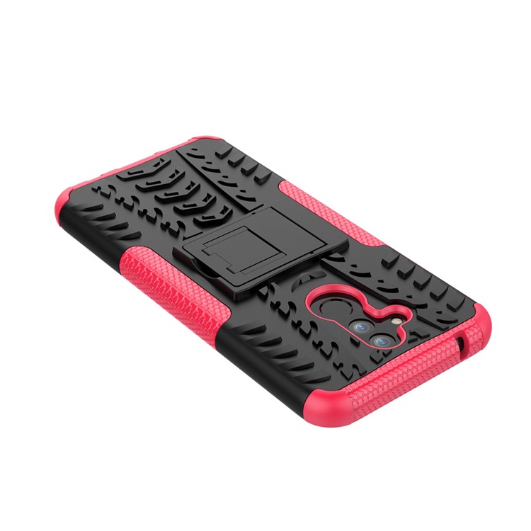 Anti-slip PC + TPU Hybrid Protection Case with Kickstand for Huawei Mate 20 Lite / Maimang 7 - Rose-8