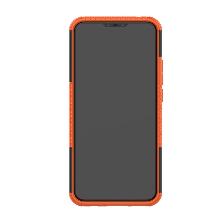 Anti-slip PC + TPU Hybrid Cell Phone Case with Kickstand for Huawei Mate 20 Lite / Maimang 7 - Orange-4