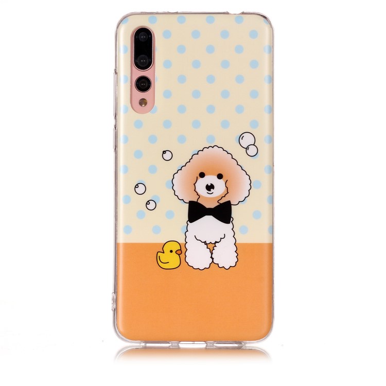Pattern Printing Matte Surface IMD TPU Cover Shell Case for Huawei P20 Pro - Dog-2