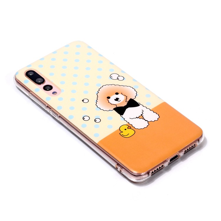 Pattern Printing Matte Surface IMD TPU Cover Shell Case for Huawei P20 Pro - Dog-3