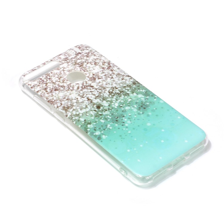 Pattern Printing Matte Surface IMD TPU Soft Case for Honor 7A (with Fingerprint Sensor) / Honor 7A Pro / Enjoy 8e - Sequins-3