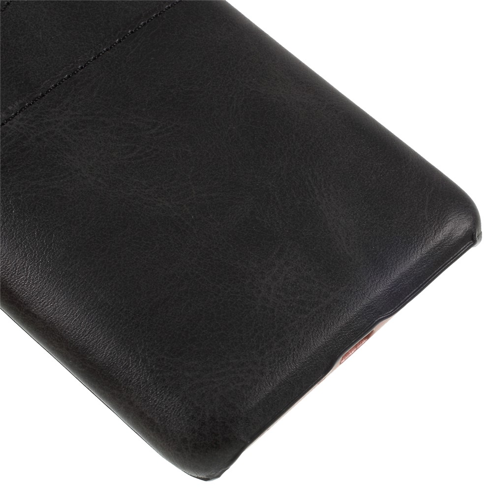 Slot Per Schede Doppie Custodia In Pelle Per PC Rivestita In PU Per Huawei Mate 20 Pro - Nero-5
