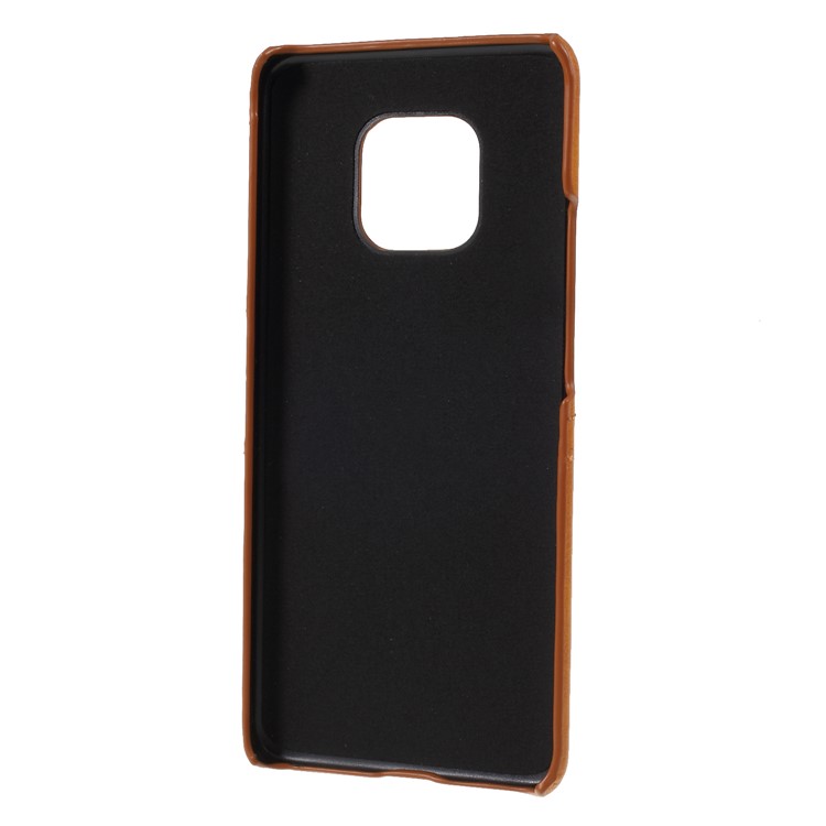Dual Card Slots PU Leather Coated PC Back Mobile Casing for Huawei Mate 20 Pro - Brown-4