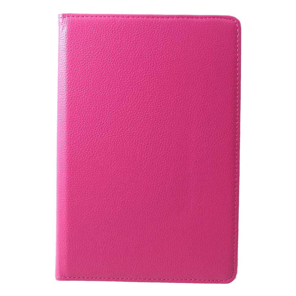 Litchi Skin Leather Shell Cover Con Soporte de Rotación de 360 ​​grados Para Huawei MediaPad T5 10 - Rosa