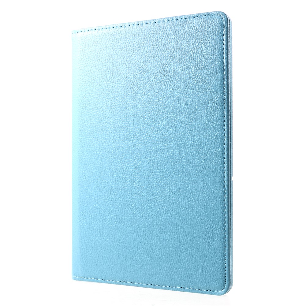 Litchi Skin Leather Protective Case with Rotating Stand for Huawei MediaPad T5 10 - Baby Blue-3