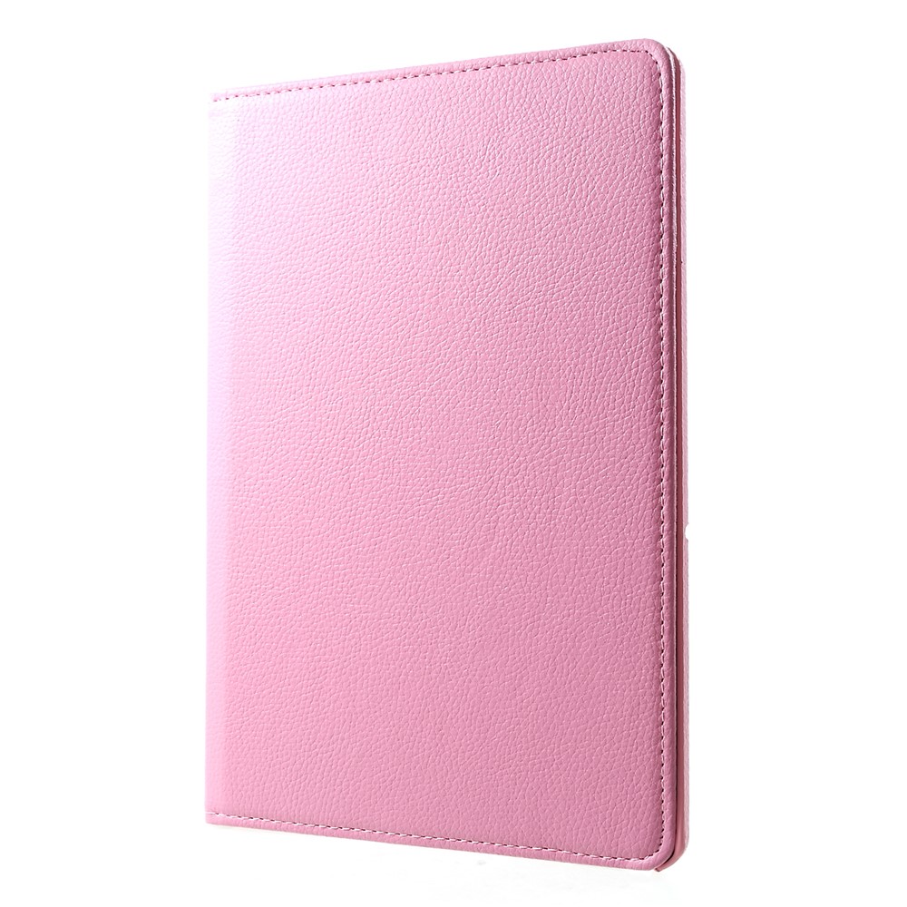 Litchi Skin 360-Degree Rotating Stand Leather Case for Huawei MediaPad T5 10 - Pink-3