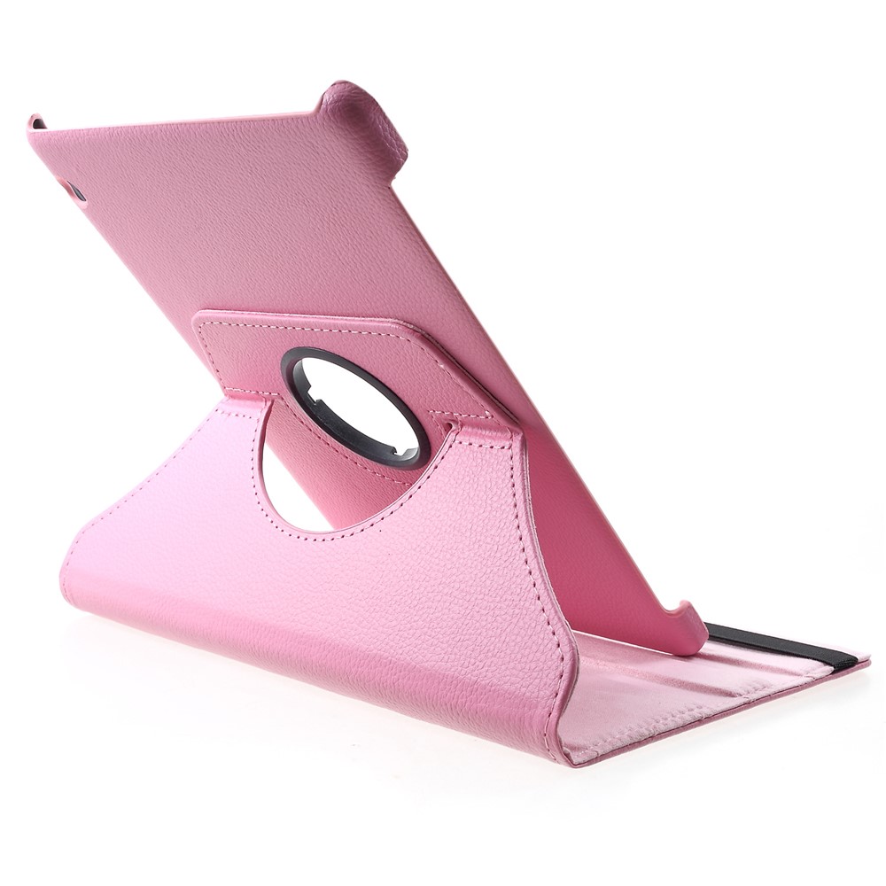 Litchi Skin 360-Degree Rotating Stand Leather Case for Huawei MediaPad T5 10 - Pink-5