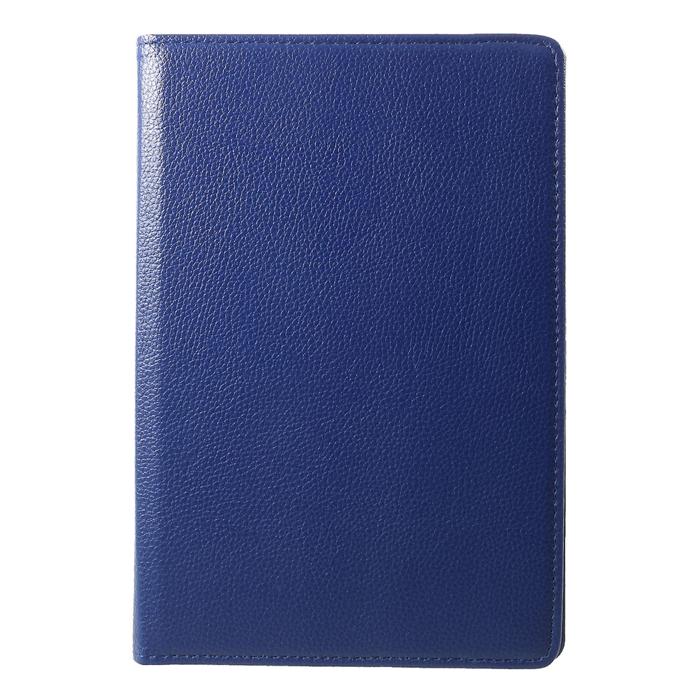 Litchi Skin 360-Degree Rotating Stand Leather Shell Case for Huawei MediaPad T5 10 - Dark Blue-2