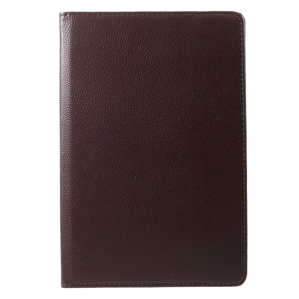 Litchi Skin Leather Shell Cover Case with Rotating Stand for Huawei MediaPad T5 10 - Brown-2