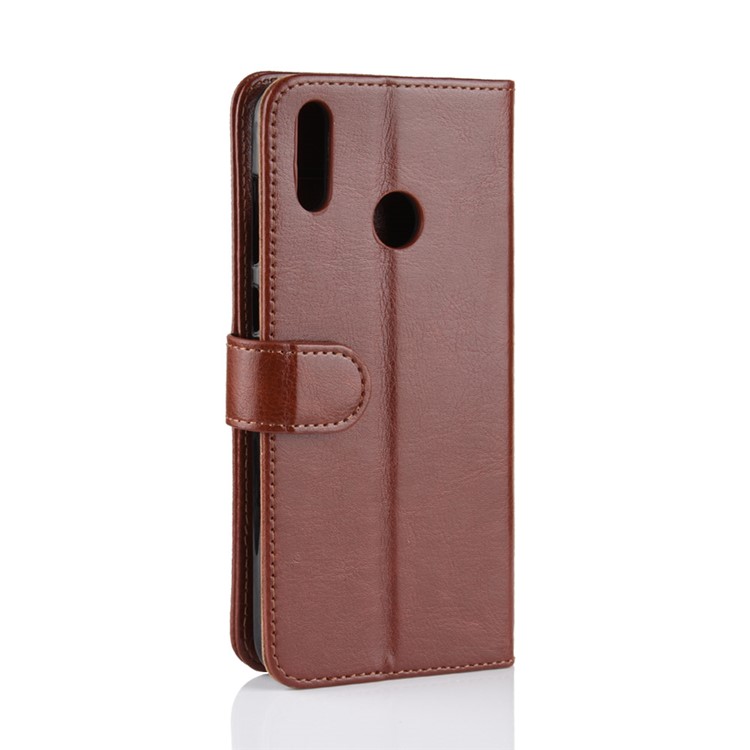 Crazy Horse Texture Wallet Leather Flip Case with Stand for Huawei Honor 8C - Brown-3
