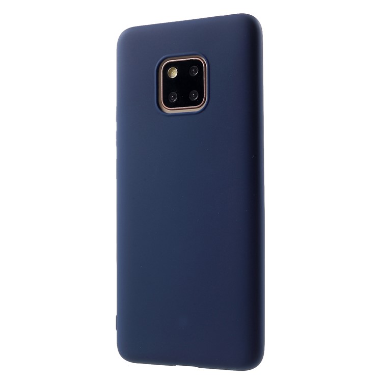 Double-sided Matte TPU Mobile Phone Case for Huawei Mate 20 Pro - Dark Blue-3