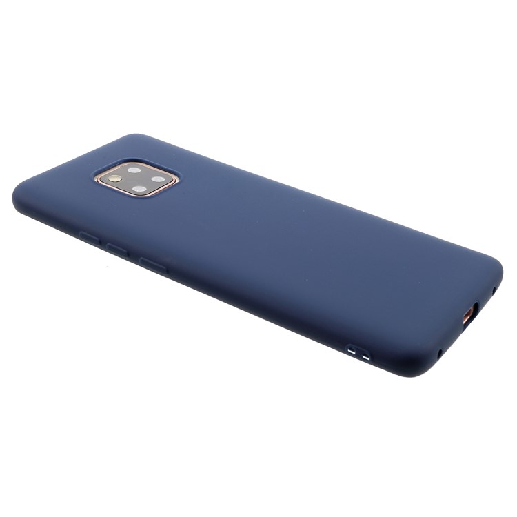 Double-sided Matte TPU Mobile Phone Case for Huawei Mate 20 Pro - Dark Blue-4