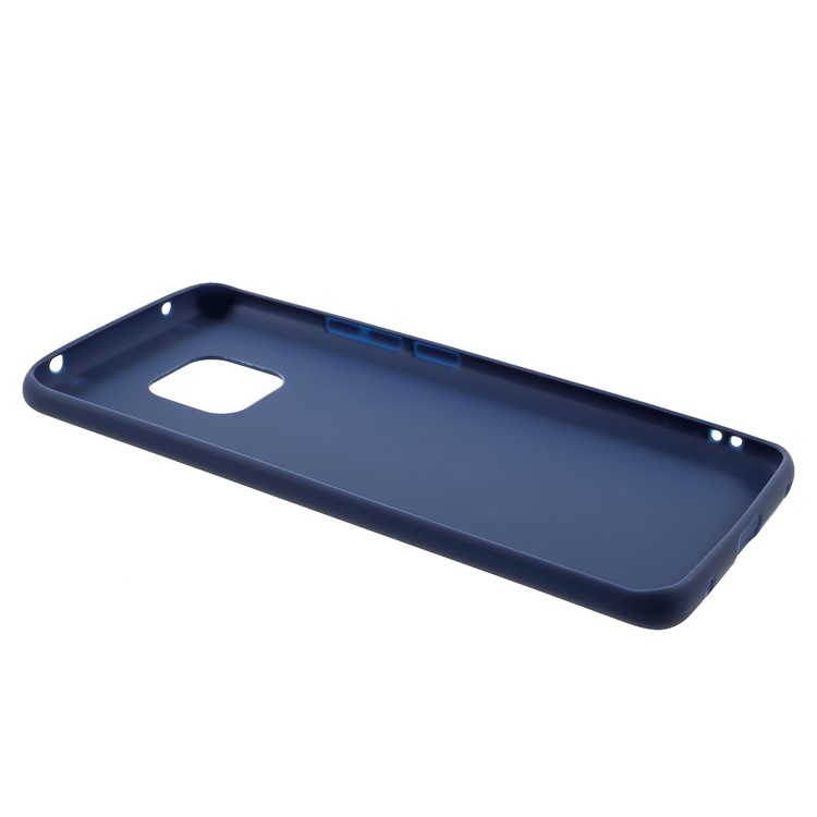 Double-sided Matte TPU Mobile Phone Case for Huawei Mate 20 Pro - Dark Blue-5