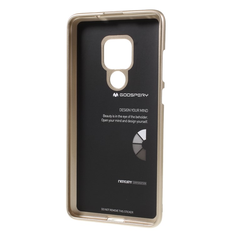 MERCURY GOOSPERY Glitter Powder TPU Cellphone Case for Huawei Mate 20 - Gold-4